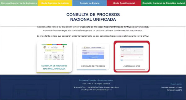 consultaproceso justicia xxi web tyba