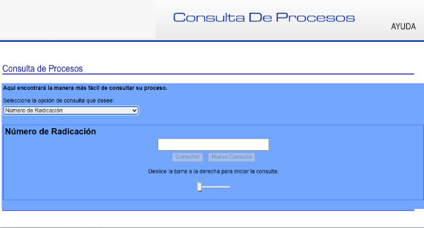 consultaproceso numero radicado